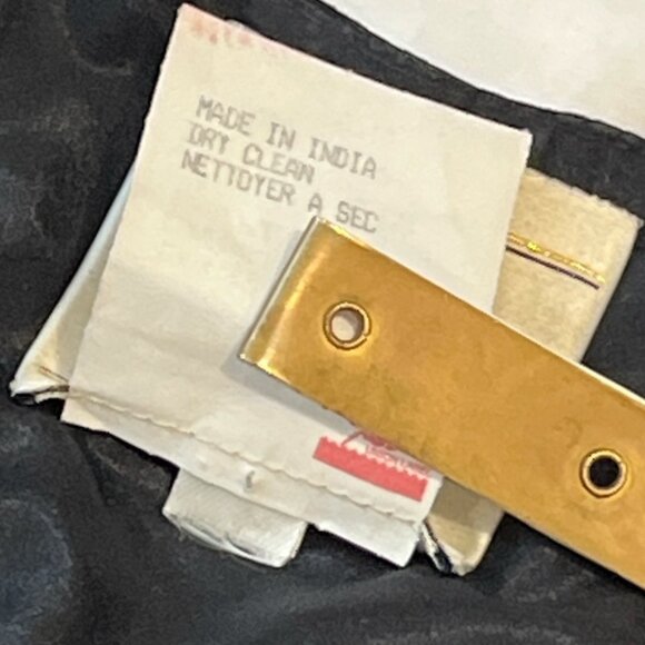 JOSEPH RIBKOFF Vest Black Vintage Silk Sequinned Size Small - Picture 10 of 13